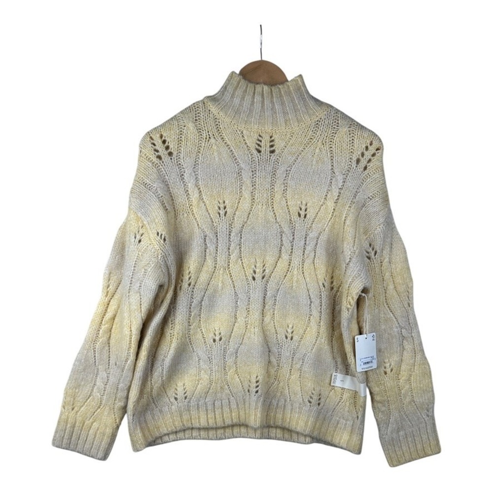 NWT a.n.a A new approach Womens Yellow Sweater Size Small